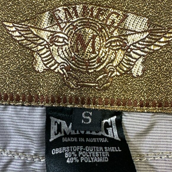 EMMEGI Men's Jacket Sz Small Pullover 1/4 Zip Unlined Lightweight Retro - Picture 12 of 13